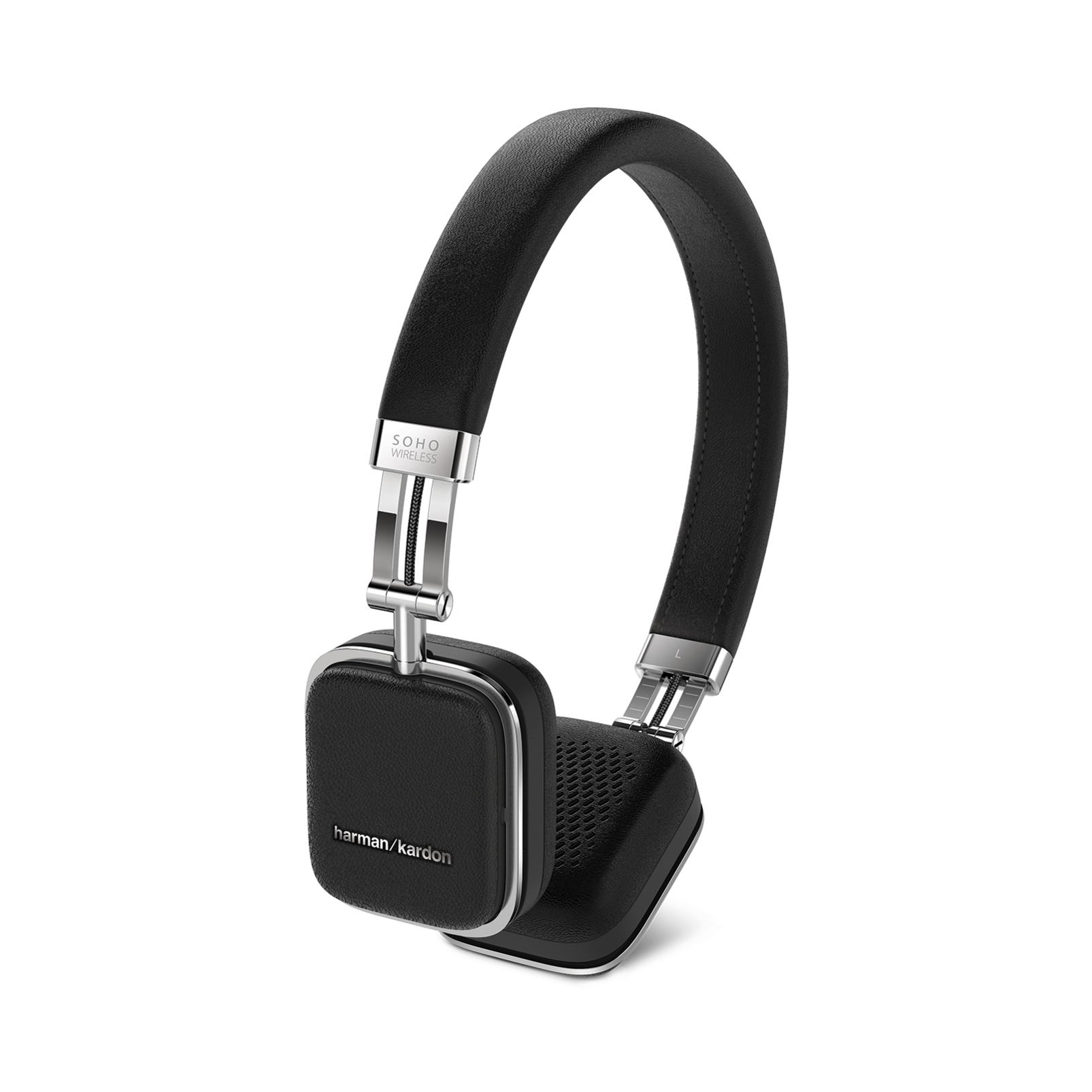 Soho Wireless - Black - Premium, on-ear headset with simplified Bluetooth® connectivity. - Front